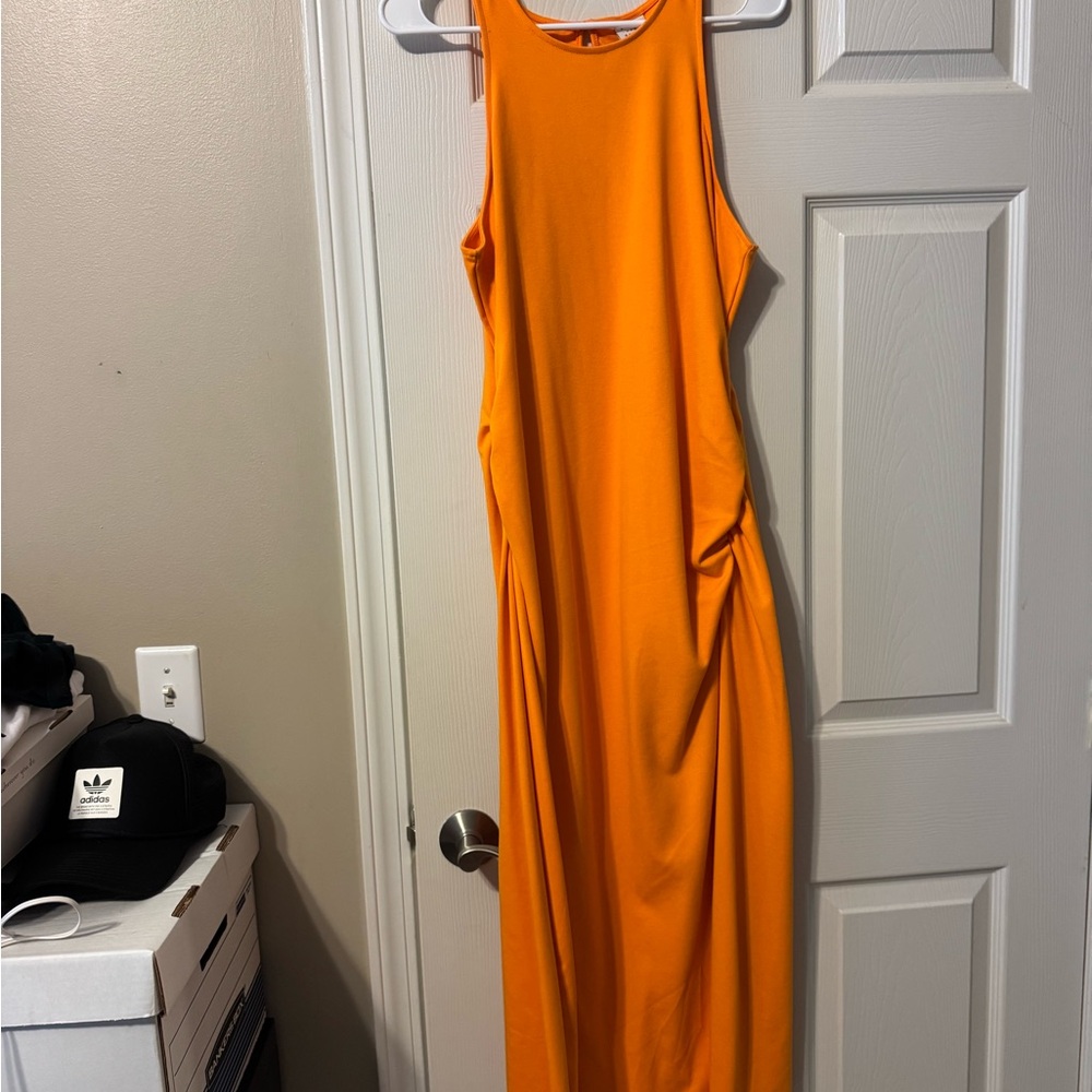 a new day Vibrant Orange Maxi Dress